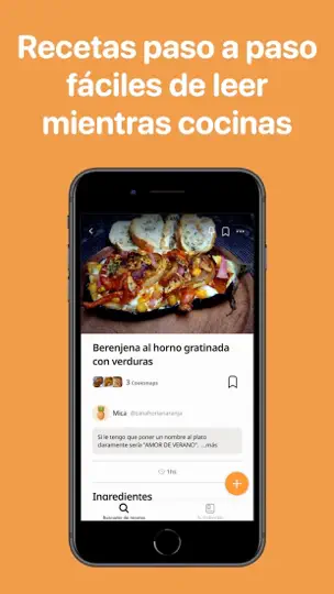 Captura de pantalla de Cookpad Recetas, Cocina Casera en iPhone 4