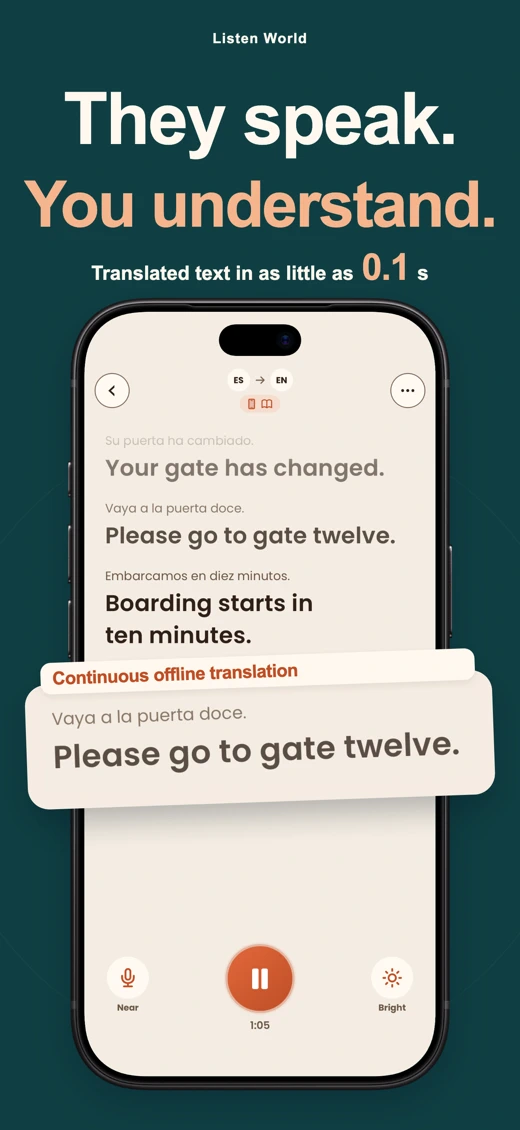 Listen World: Voice Translator screenshot 1