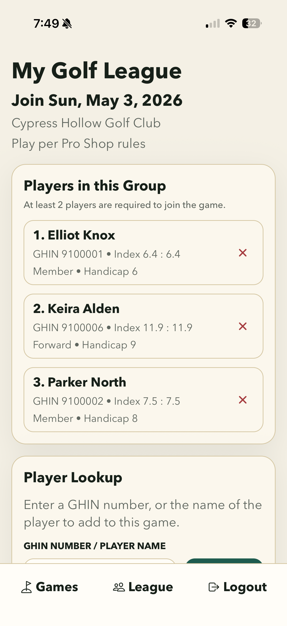 FLOG Golf screenshot 3