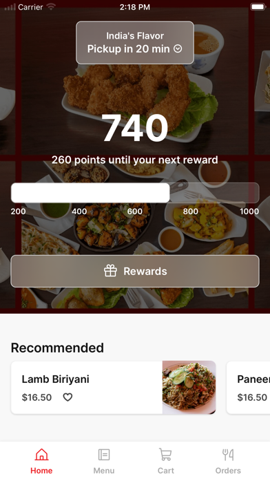 India's Flavor To Go Screenshot
