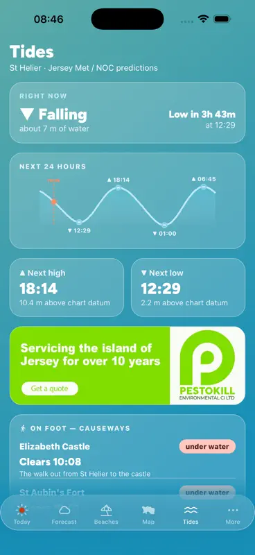 Jersey Beach, Weather & Tides screenshot 2 of 8