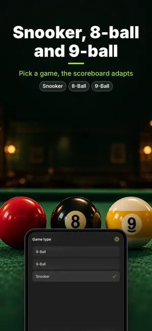 PoolScore: Snooker Scoreboard screenshot 4