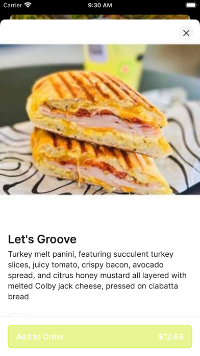 Groovy Gratitude iPhone screenshot 3 - Food & Drink app