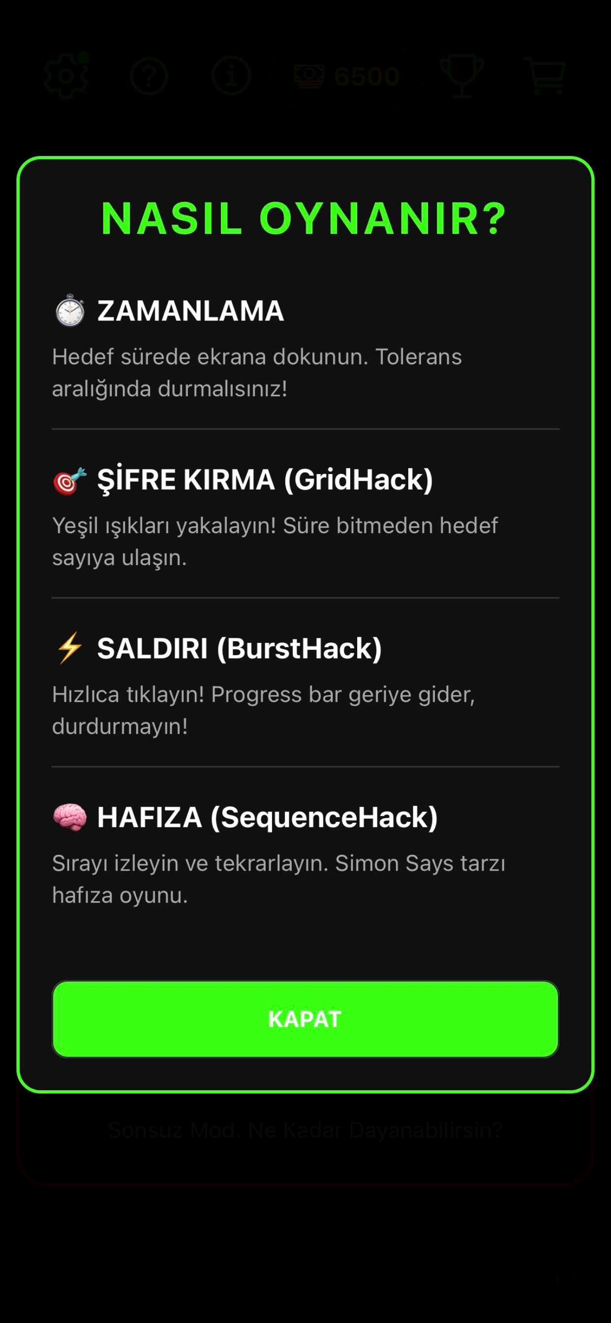 Hacker Reflex screenshot 3