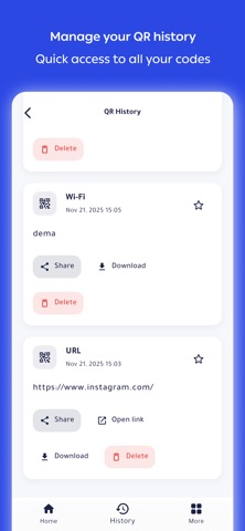 QuickQR Code Reader screenshot