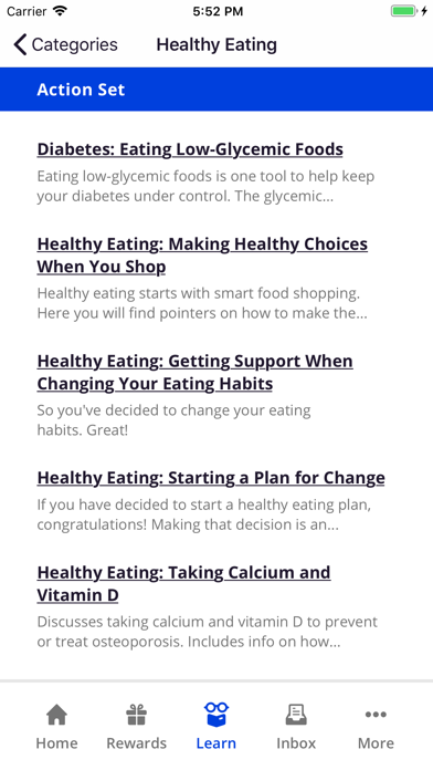 My Wellness Rewards Screenshot