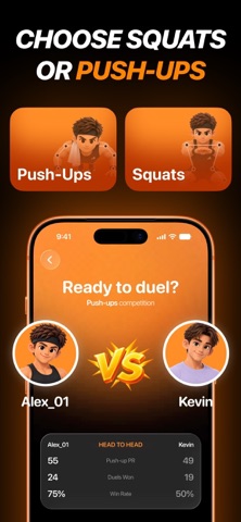 RepDuel: 1v1 Push Up Battles Screenshot 2 of 7