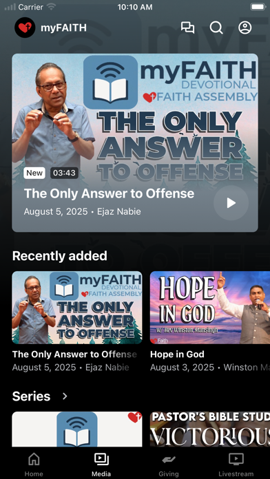 myFAITH.center iPhone screenshot 2 - Education app