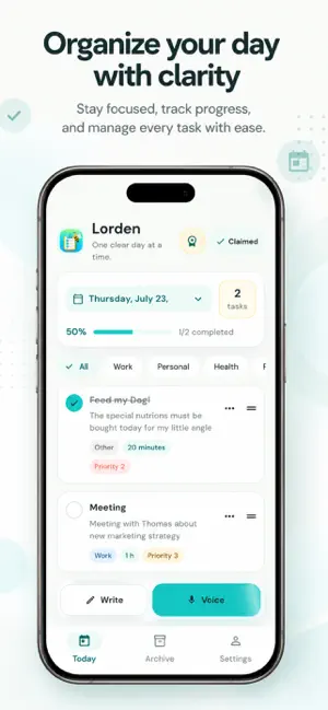 Daily Prior Organizer screenshot 2