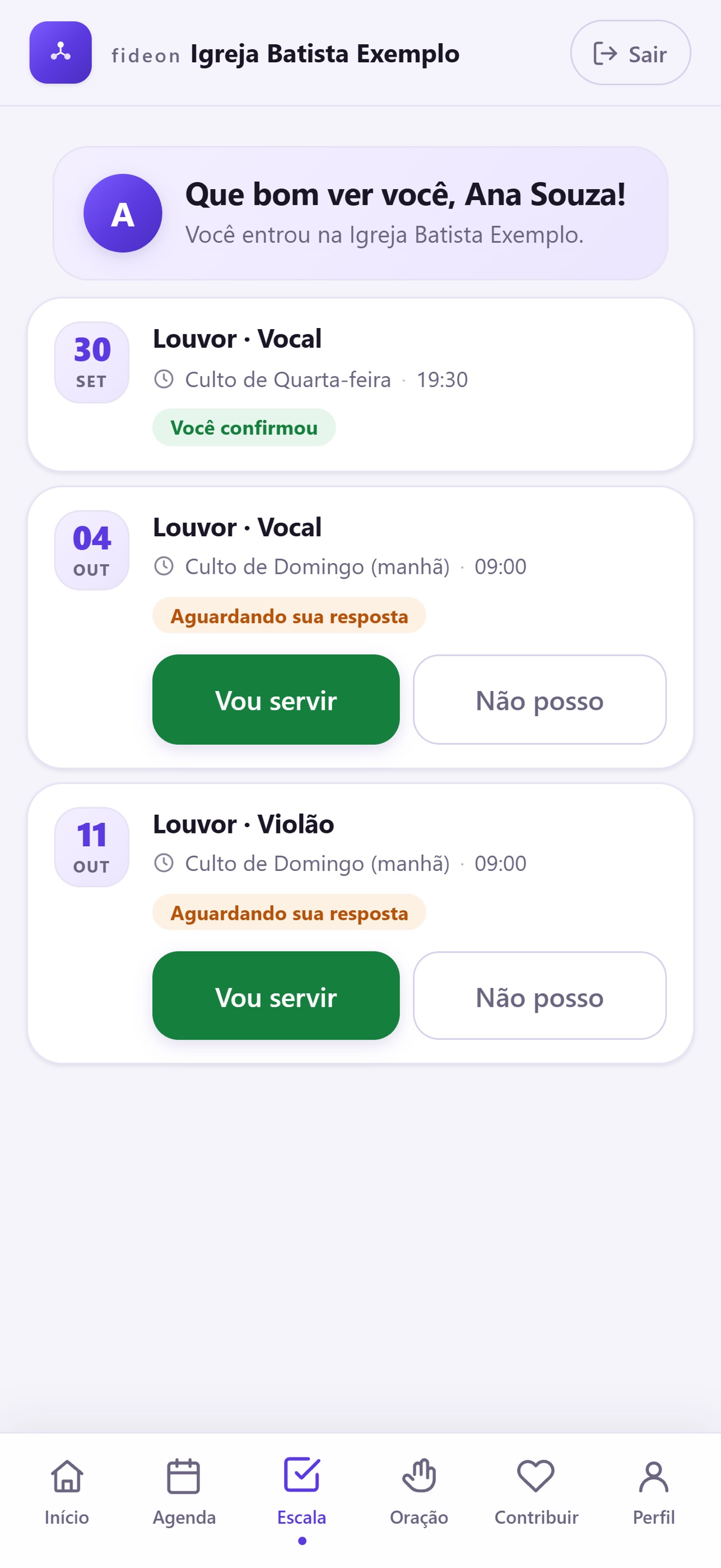 Screenshot 3 of fideon — app do membro