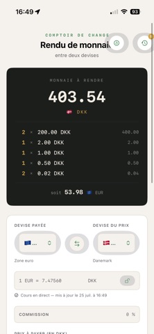 RenduMonnaie screenshot