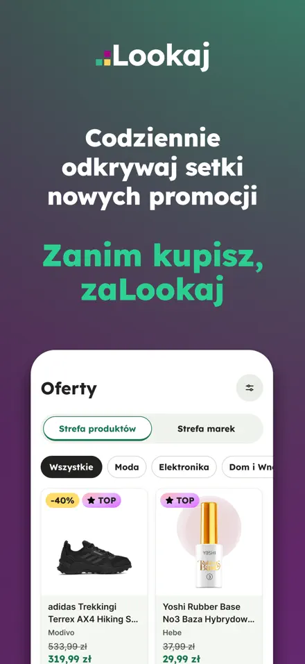 Zrzut ekranu aplikacji PayPo 1