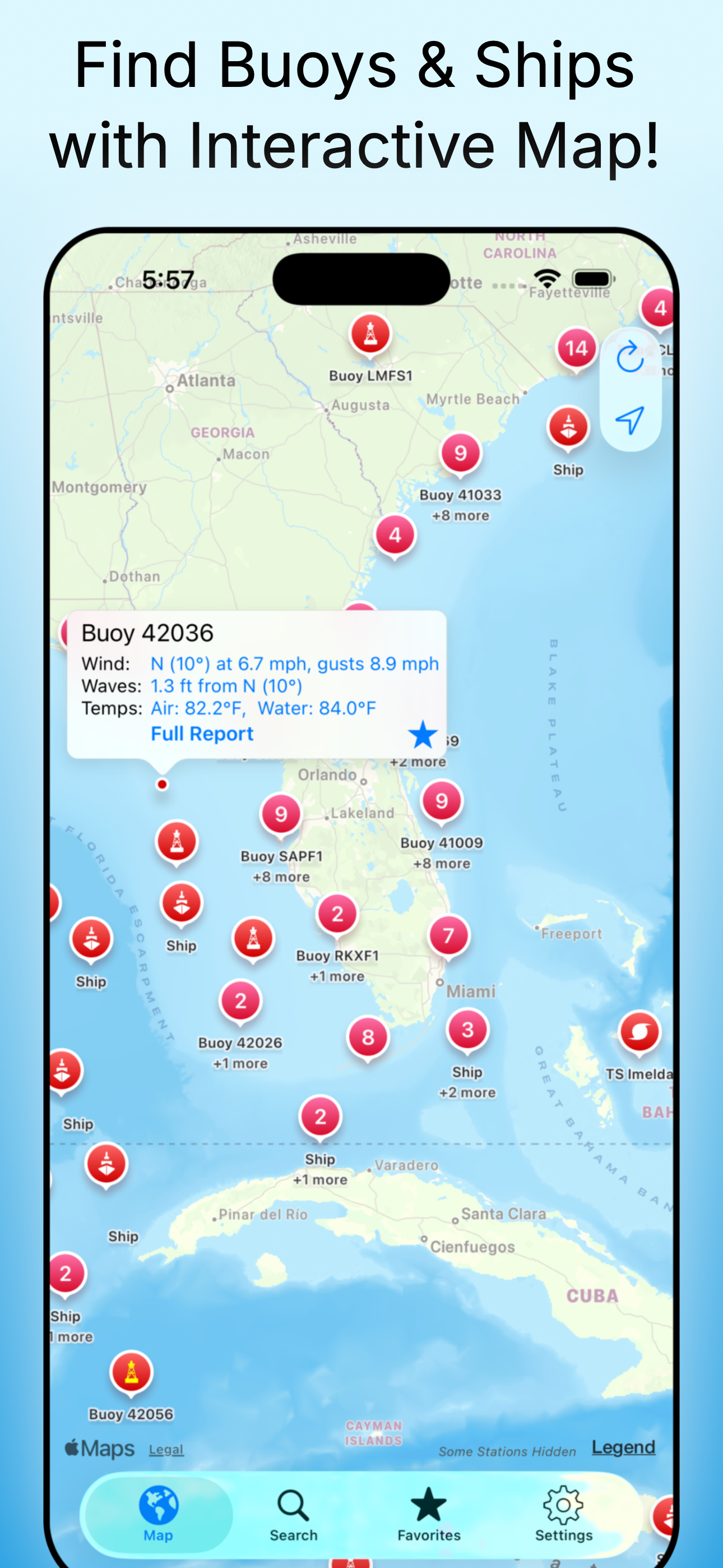 NOAA Buoy Reports