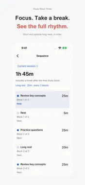 Study Block Timer screenshot 2