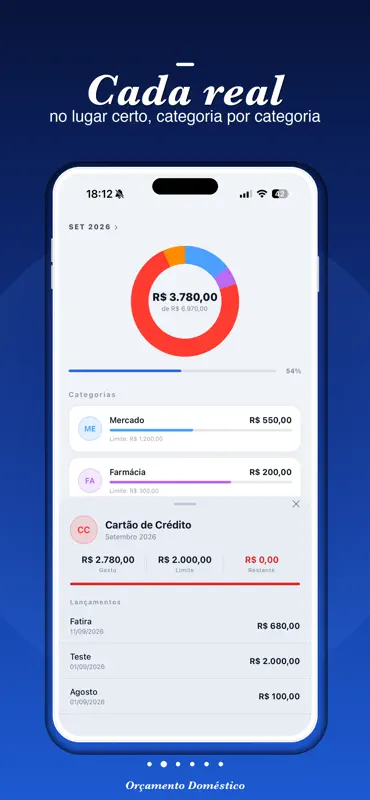Orçamento Doméstico 2.0 screenshot 3 of 7