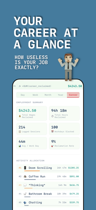 Hardly Working: Slacking Timer Screenshot 3 of 8