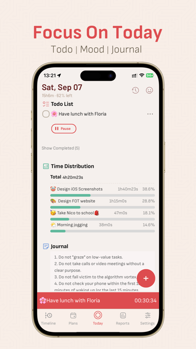 Focus on Today² Screenshot
