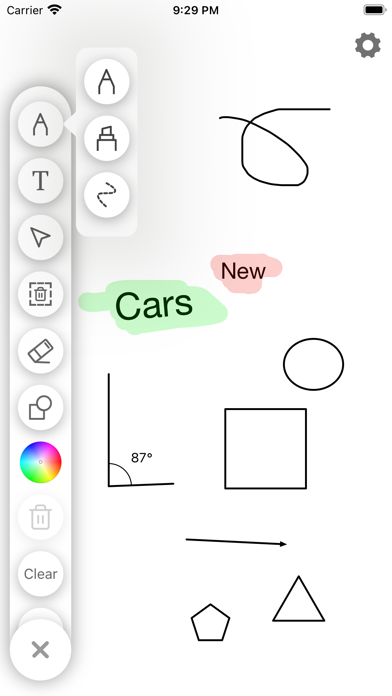 Virtual Whiteboard Screenshot