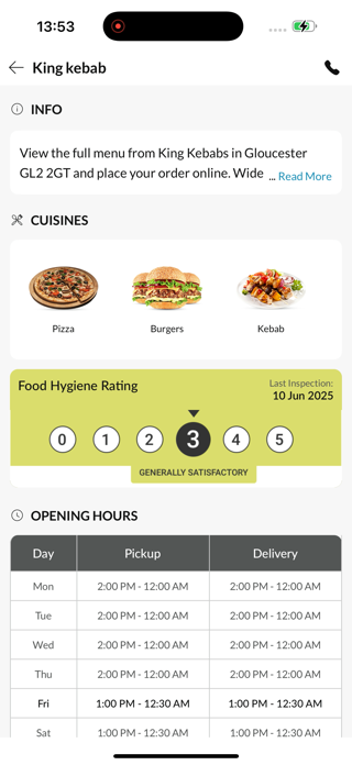 King kebab Gloucester Screenshot 4 of 5