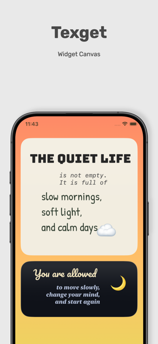 Texget - Widget Maker Screenshot 1 of 6