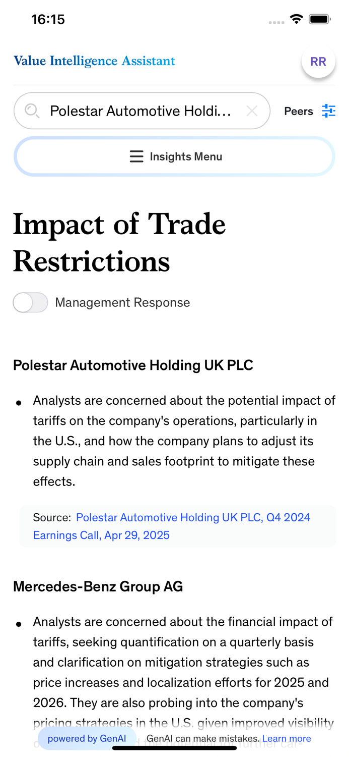 McKinsey Value Intelligence