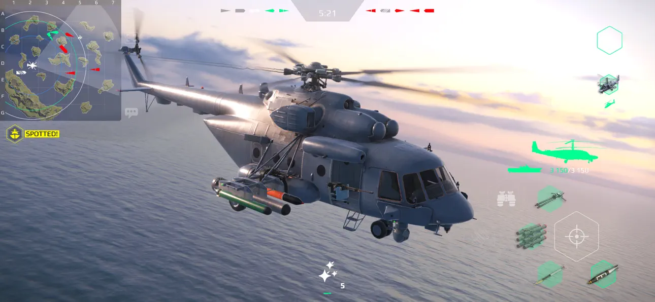 Modern Warships: Naval Battles iOS Mod IPA screenshot 4 - iOS game interface