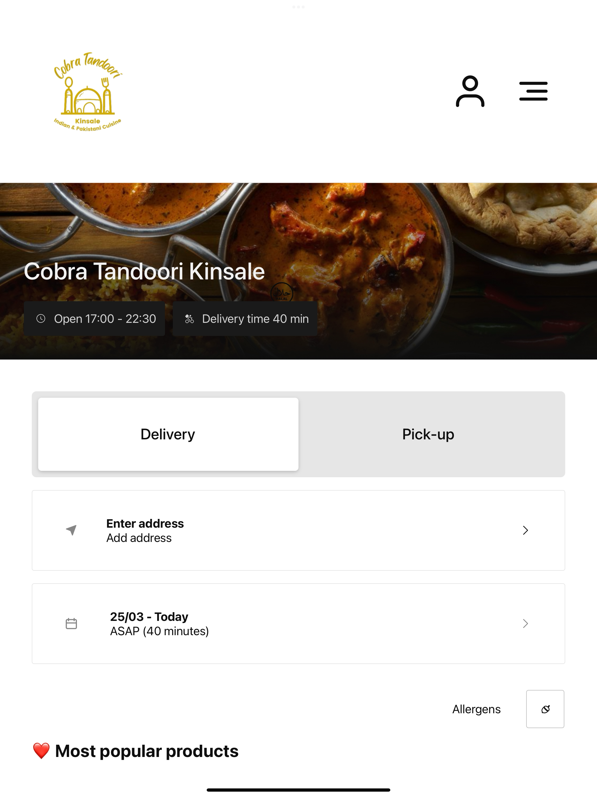 Cobra Tandoori Kinsale