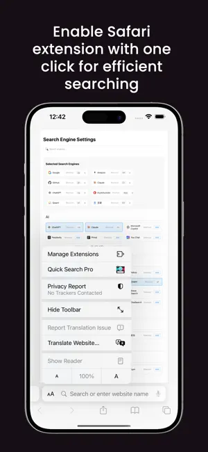 Quick Search Pro-For Browser screenshot 1