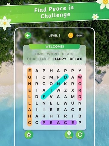 Peace Word Search iPad screenshot