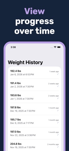 Ups & Downs - Weight Tracking screenshot