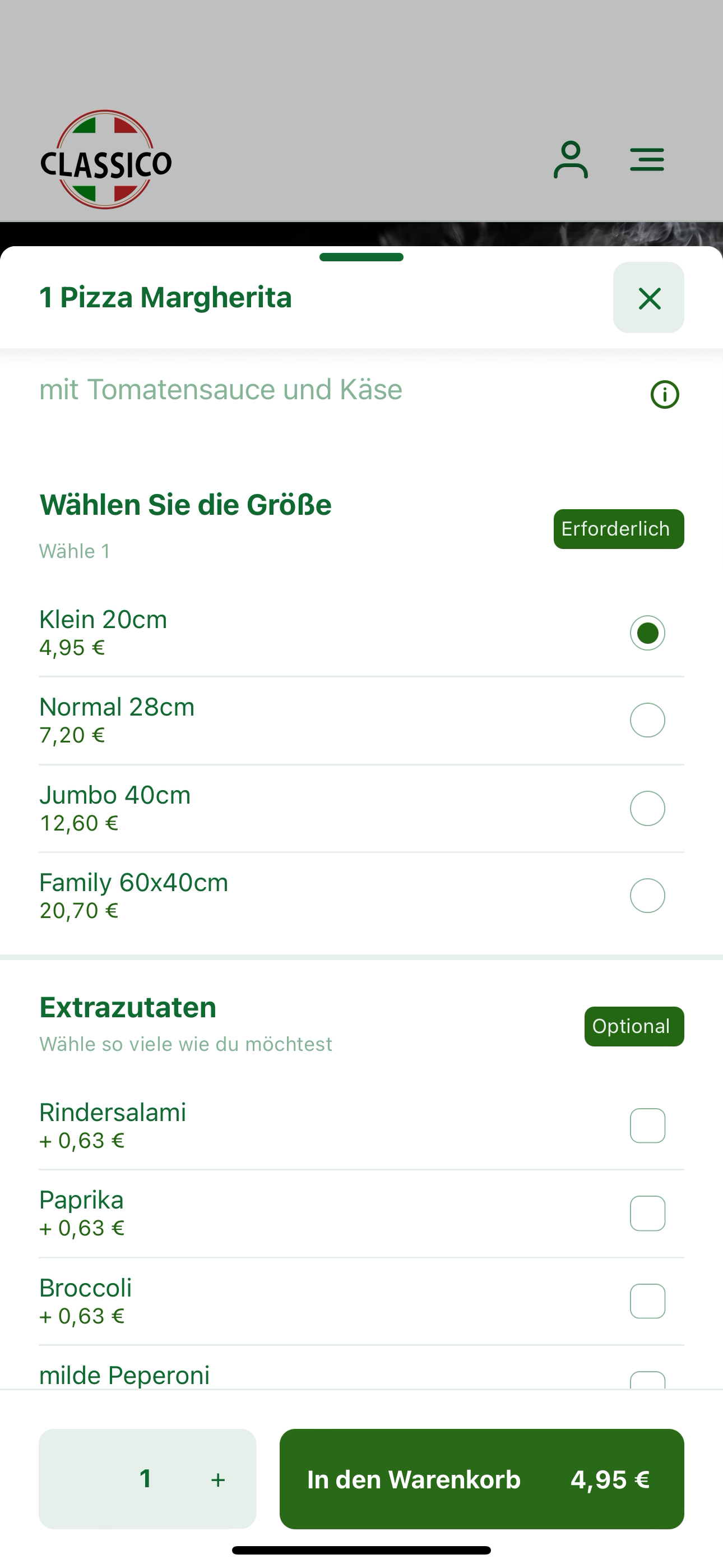 Pizzeria Classico Bielefeld screenshot 4