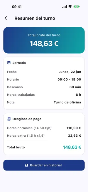 Horas y Nomina KBR screenshot 4