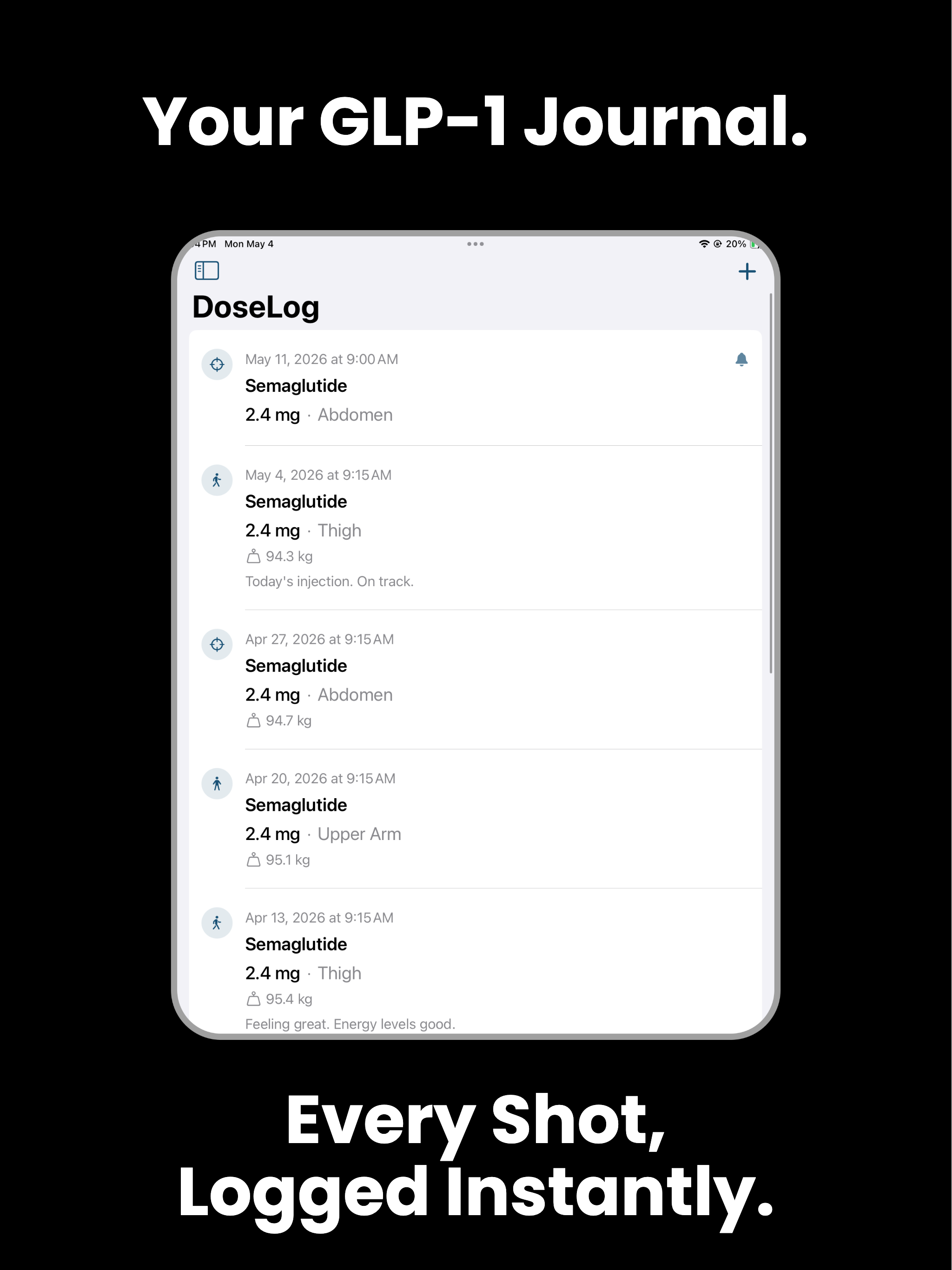DoseLog: GLP-1 Shot Tracker