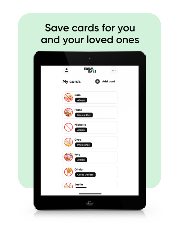 Equal Eats iPad screenshot 8 - Shopping app