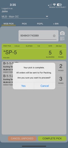 PicknPack screenshot