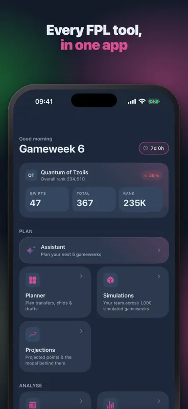 NextXI: FPL Transfer Planner screenshot 10 of 10