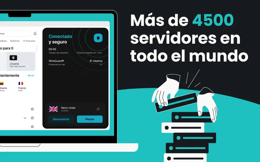 Captura de pantalla de Surfshark: VPN Fiable Y Segura en iPhone 3