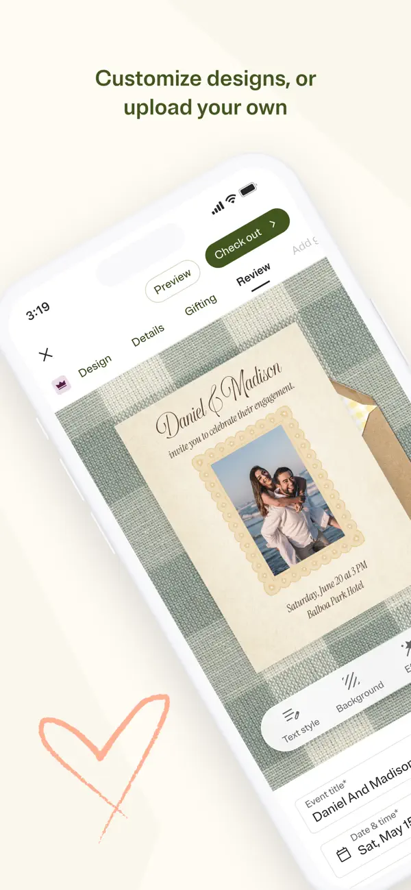 Screenshot #2 pour Evite: Party Invitation Maker