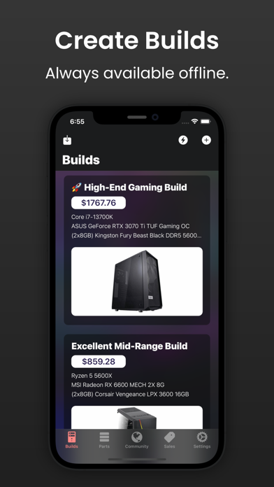 Screenshot #3 pour BuildCores: Part Picker for PC