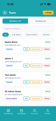 Nora Timetable screenshot