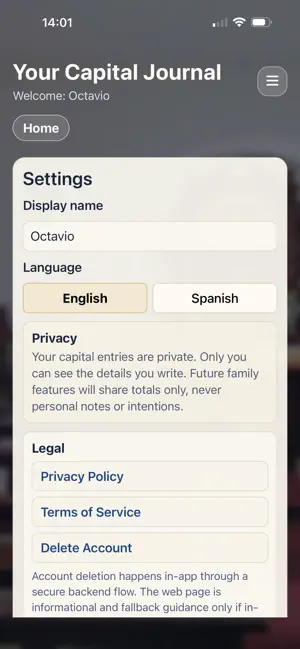 Capitalario de Gracias virtual screenshot 1