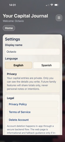 Capitalario de Gracias virtual screenshot