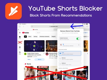 Disable Shorts for YouTube iPad screenshot