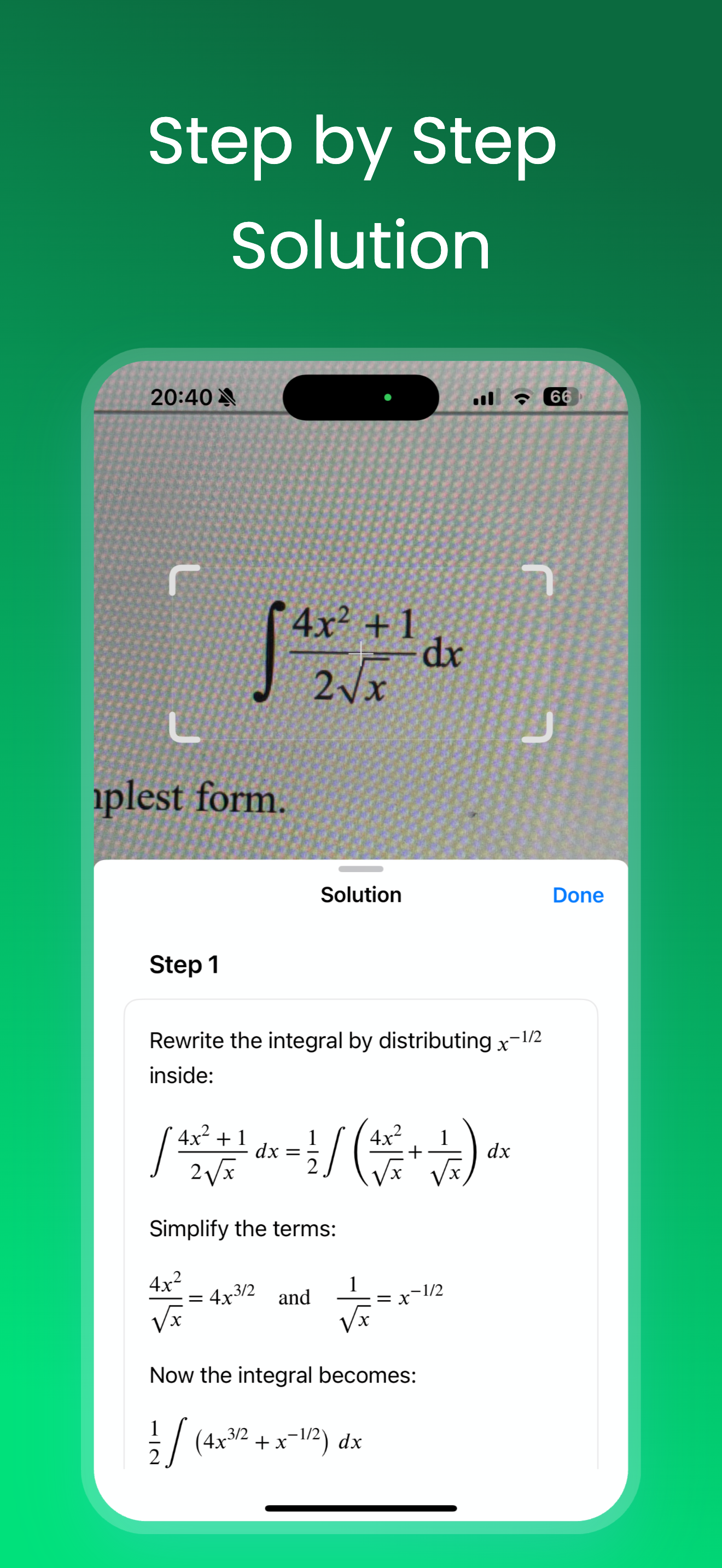 Calculus Solver: Math Scanner