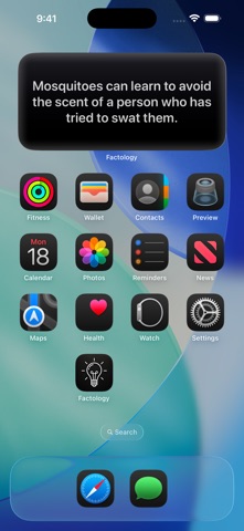 Factology: Widget screenshot