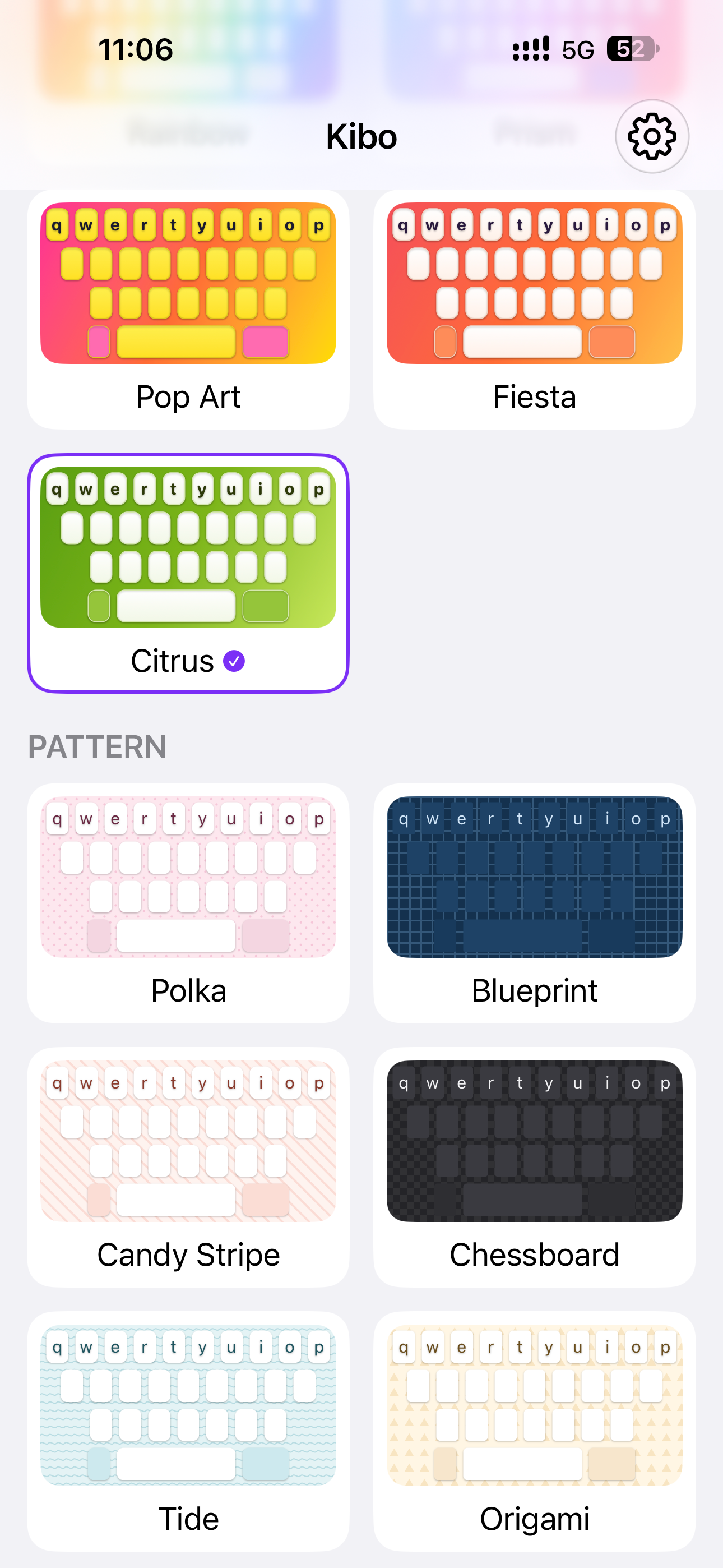 Kibo Keyboard: Skins & Fonts screenshot 9