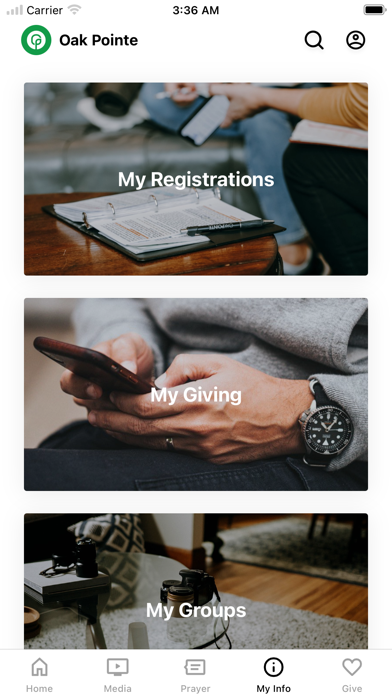 The Oak Pointe Church App Screenshot