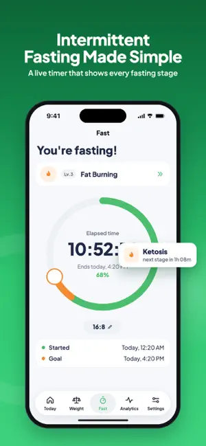 Wellmetry: Fasting Tracker screenshot 1