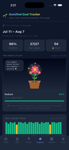 Gamified Goal Tracker Screenshot 2 of 5