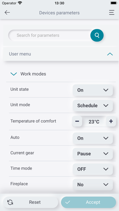 ProAirVENT Connect Screenshot